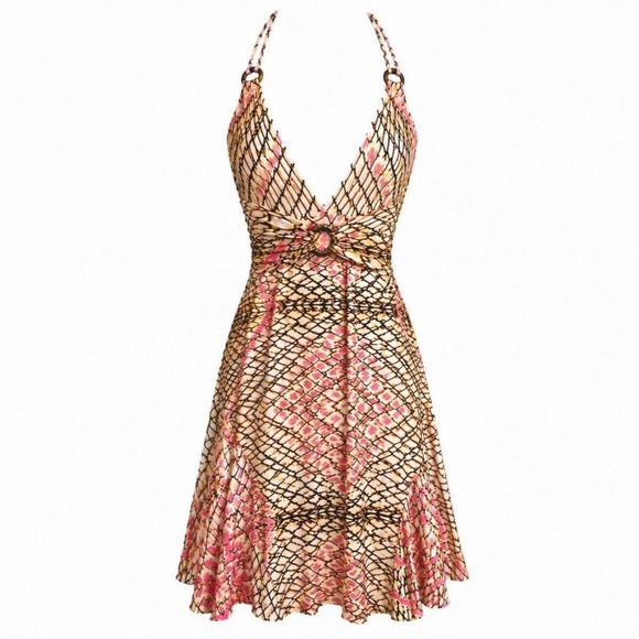 Just Cavalli Dresses & Skirts - Roberto Cavalli Vintage Silk Halter Dress NWT